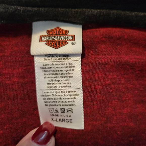 Gently used Harley Davidson 3/4 sleeve t shirt - Picture 5 of 6